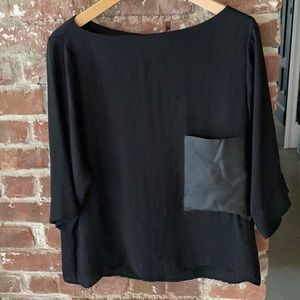 Black relaxed fit top